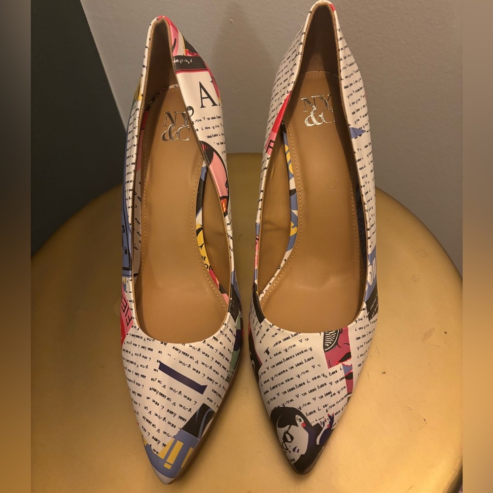 New York & Company Red and Pink Stiletto Heels
